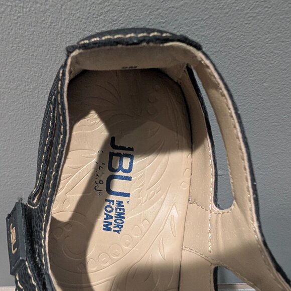 JBU Jambu Dottie T-Strap Mary Jane Shoes Black Brown Caged Cutout Comfort 9M - Picture 8 of 12